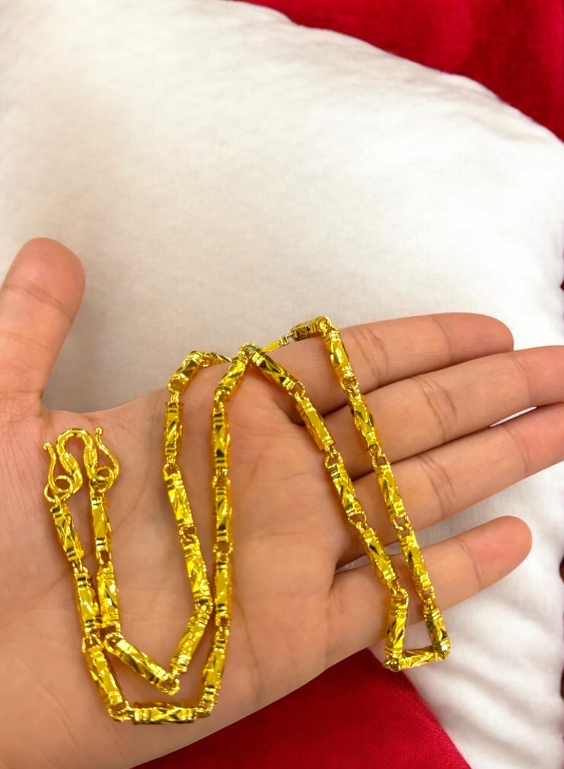 غولدماكس سلسال نسائي طويل شبيه بالذهب مطلي عيار 21 مقاس 60 سم - Image 4