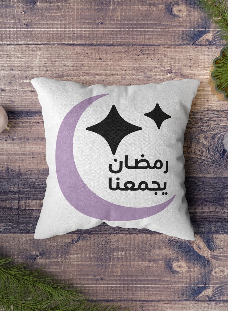 لوحة غطاء وسادة من البوليستر بتصميم رمضان يجمعنا - Image 4