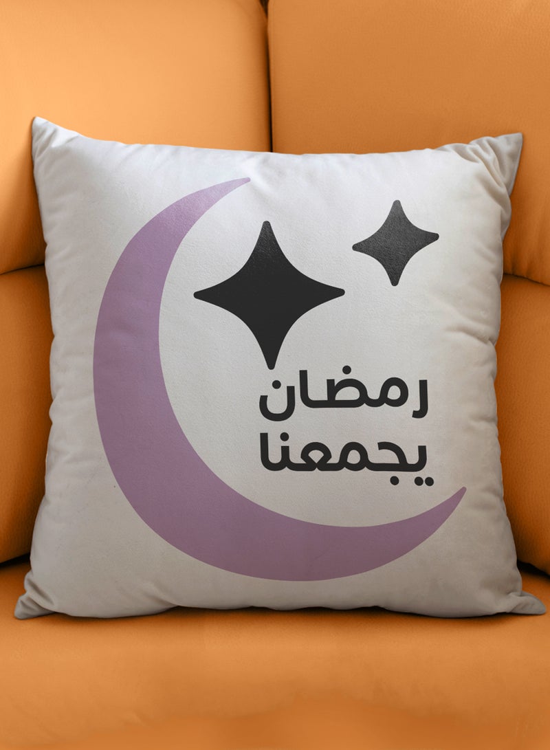 لوحة غطاء وسادة من البوليستر بتصميم رمضان يجمعنا - Image 3