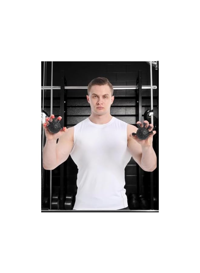 S-TOP Finger Grip Strength Trainer Kit with Finger Exerciser, Hand Extension Exerciser for Improve Dexterity and Strength in Hands, Forearm Strengthener for Muscle Building and Some Injury Recover - Image 3