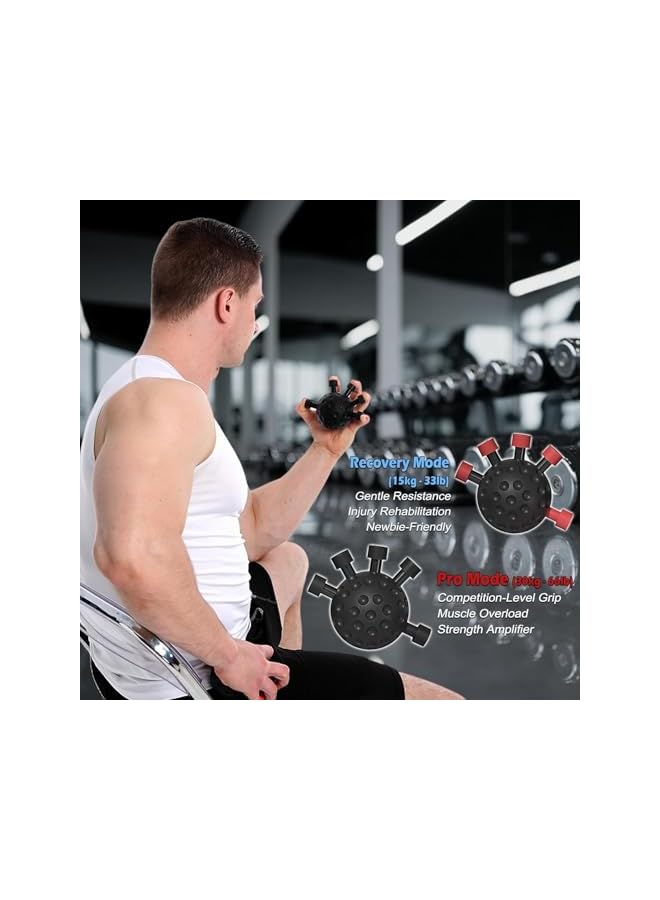 S-TOP Finger Grip Strength Trainer Kit with Finger Exerciser, Hand Extension Exerciser for Improve Dexterity and Strength in Hands, Forearm Strengthener for Muscle Building and Some Injury Recover - Image 5