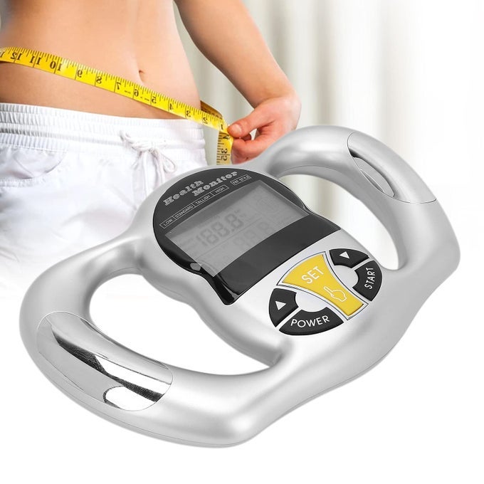 HANDHELD BODY FAT MEASURING INSTRUMENT BMI METER BODY FAT TESTER BODY COMPOSITION SMART SCALE ANALYZER TRACKS HEART HEALTH VASCULAR AGE BMI FAT MUSCLE BONE MASS WATER