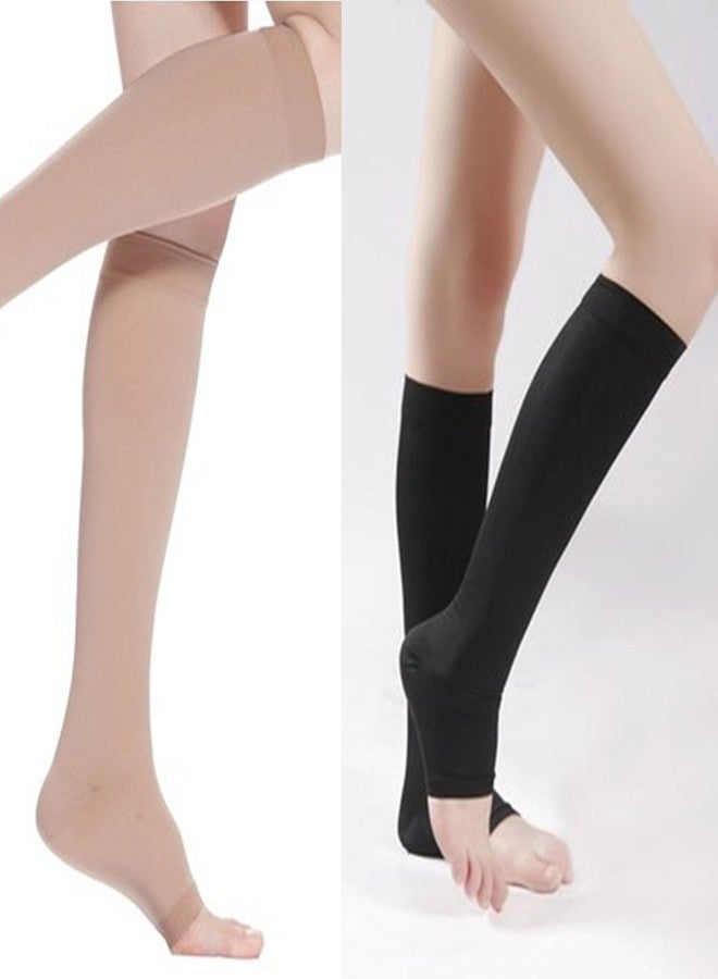 MURTISIDDH Compression Socks Open Toe Sock Zip Leg Support - Image 1