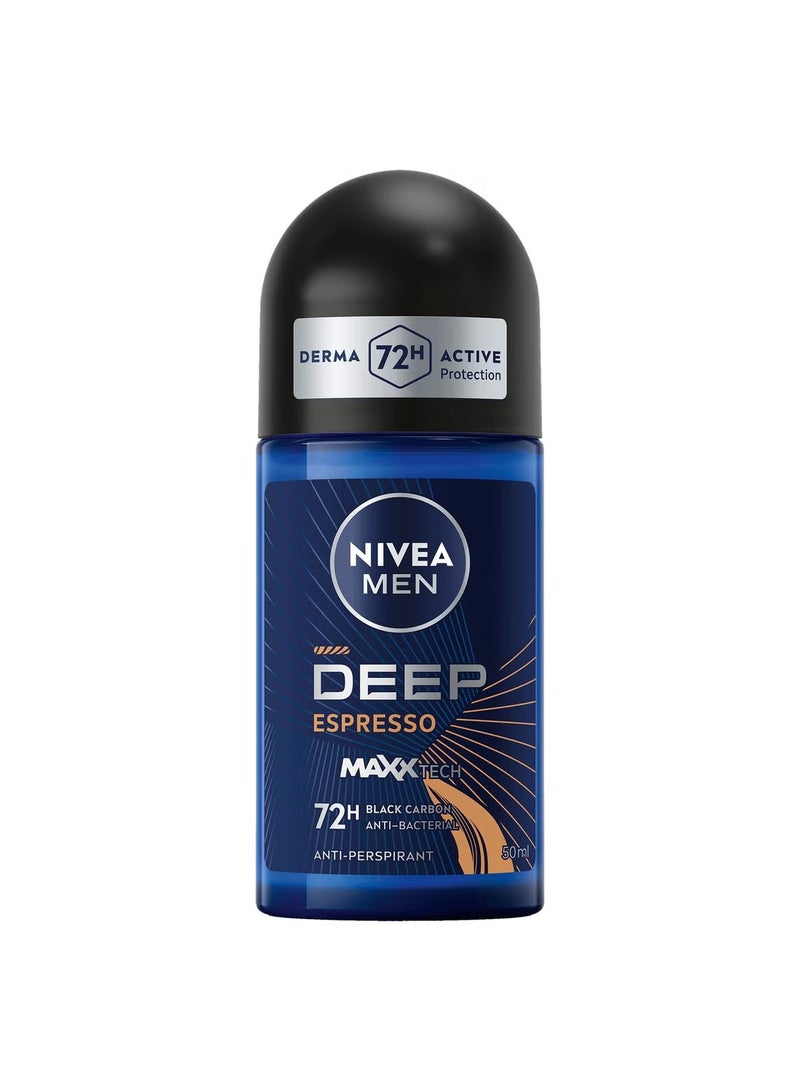 نيفيا ديب بلاك كربون إسبريسو، مضاد للعرق ببكرة دوارة 50ملليلتر - Image 1