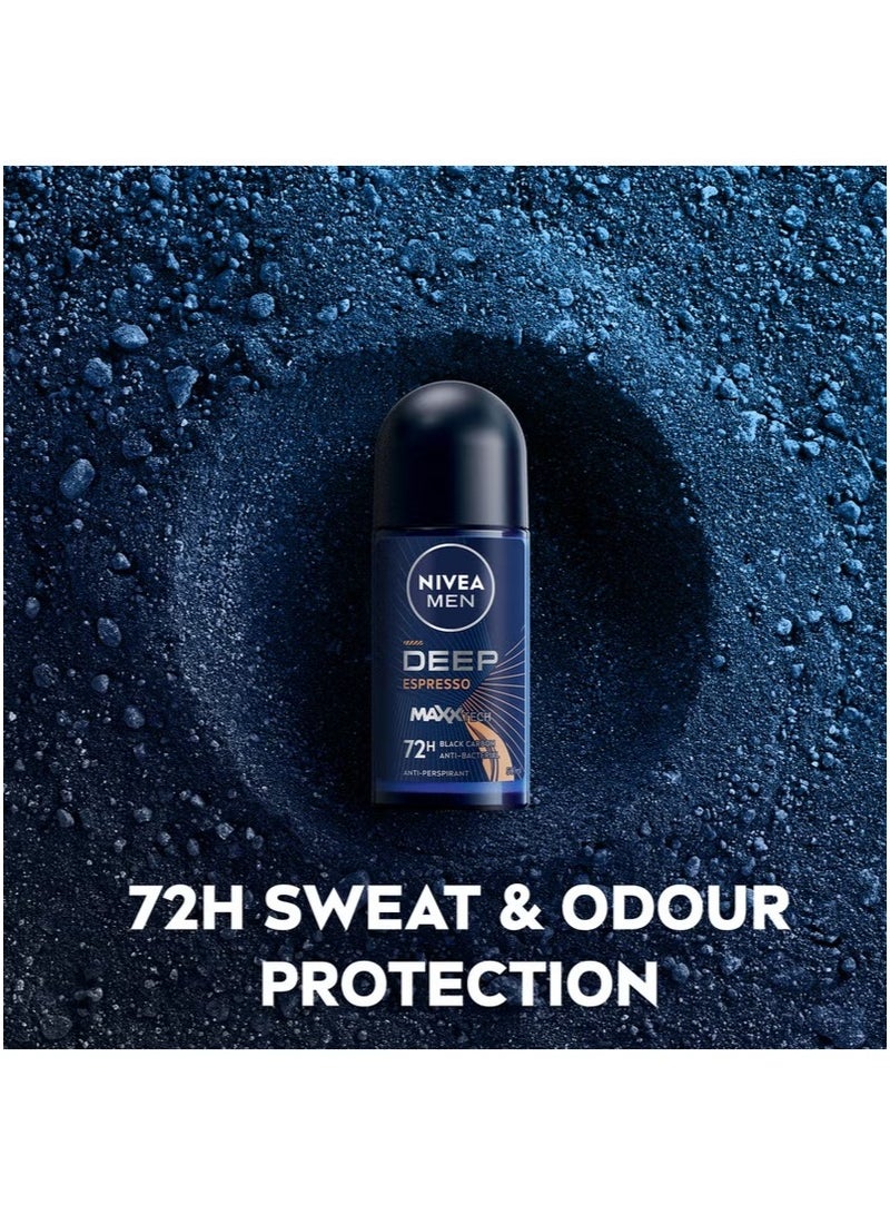 نيفيا ديب بلاك كربون إسبريسو، مضاد للعرق ببكرة دوارة 50ملليلتر - Image 4