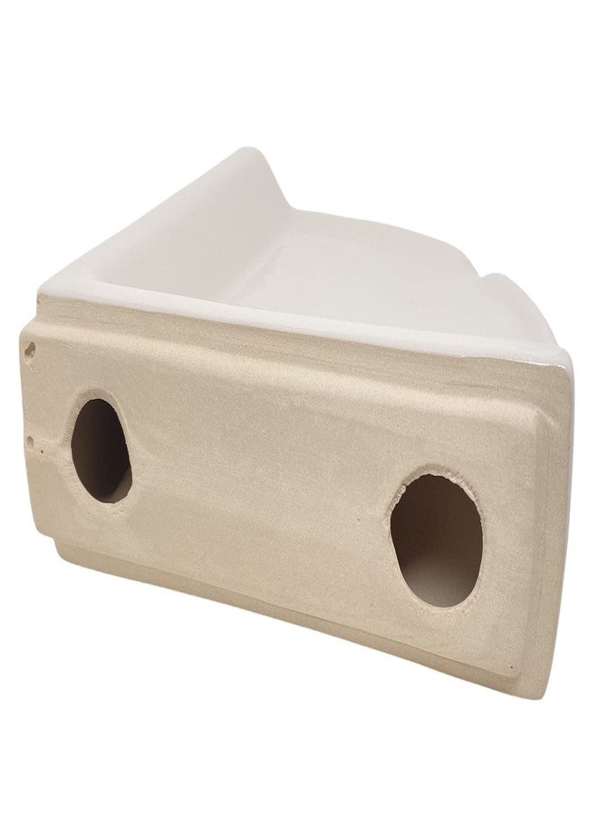 Tenedos Corner Shower Shelf Wall AccessoryAlmond Bone Ceramic 8-1/2"x8-1/2" - Image 5