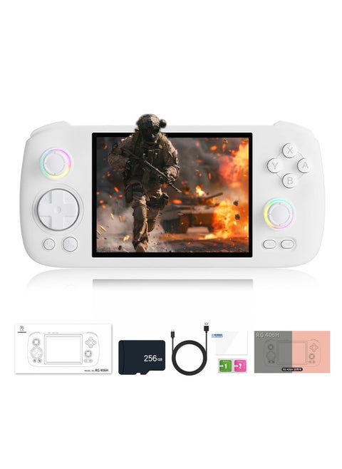 RG406H Handheld Game Console Unisoc T820 Android 13 5000 mAh 4-inch IPS screen Large-angle 3D Hall Joystick Hall Rigger 5G WIFI Bluetooth Retro Video Players