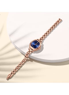 NAVIFORCE Elegant Women's Quartz Watch Classic Tonneau-Shaped Dial with Roman Numerals Stainless Steel Bracelet Sparkling Hour Markers Fashionable Timepiece for Everyday Wear and Special Occasions  - Image 3