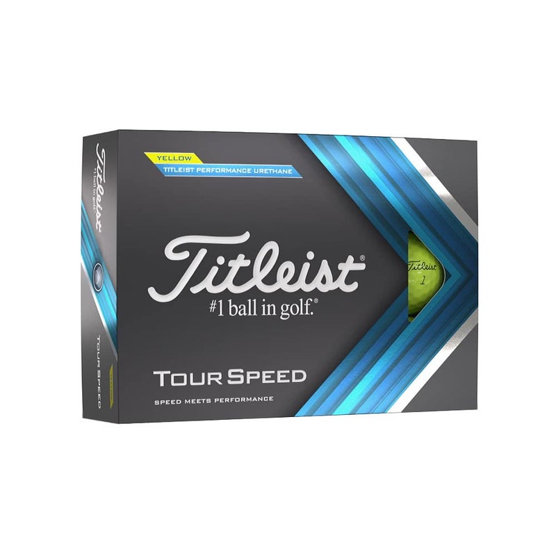 Titleist كرات جولف تايليست تور سبيد صفراء (12 كرة) - Image 1
