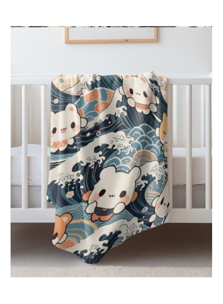 general Flannel thin blanket (warm and comfortable, suitable for sleep, gaming, dust removal and sandproof) 150cm*200cm - 612 - Image 1