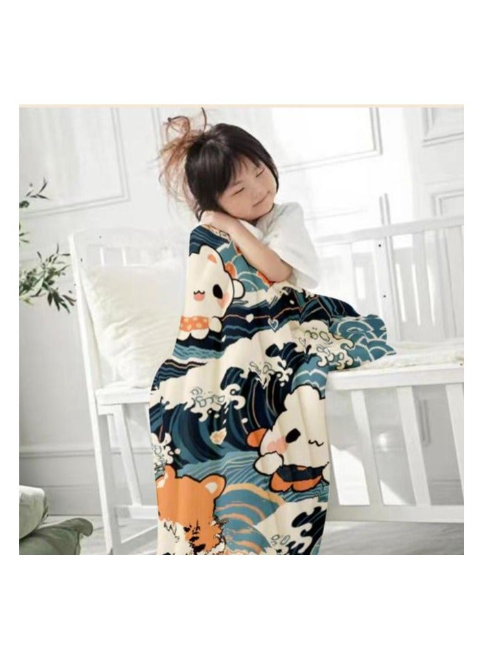 general Flannel thin blanket (warm and comfortable, suitable for sleep, gaming, dust removal and sandproof) 150cm*200cm - 612 - Image 3