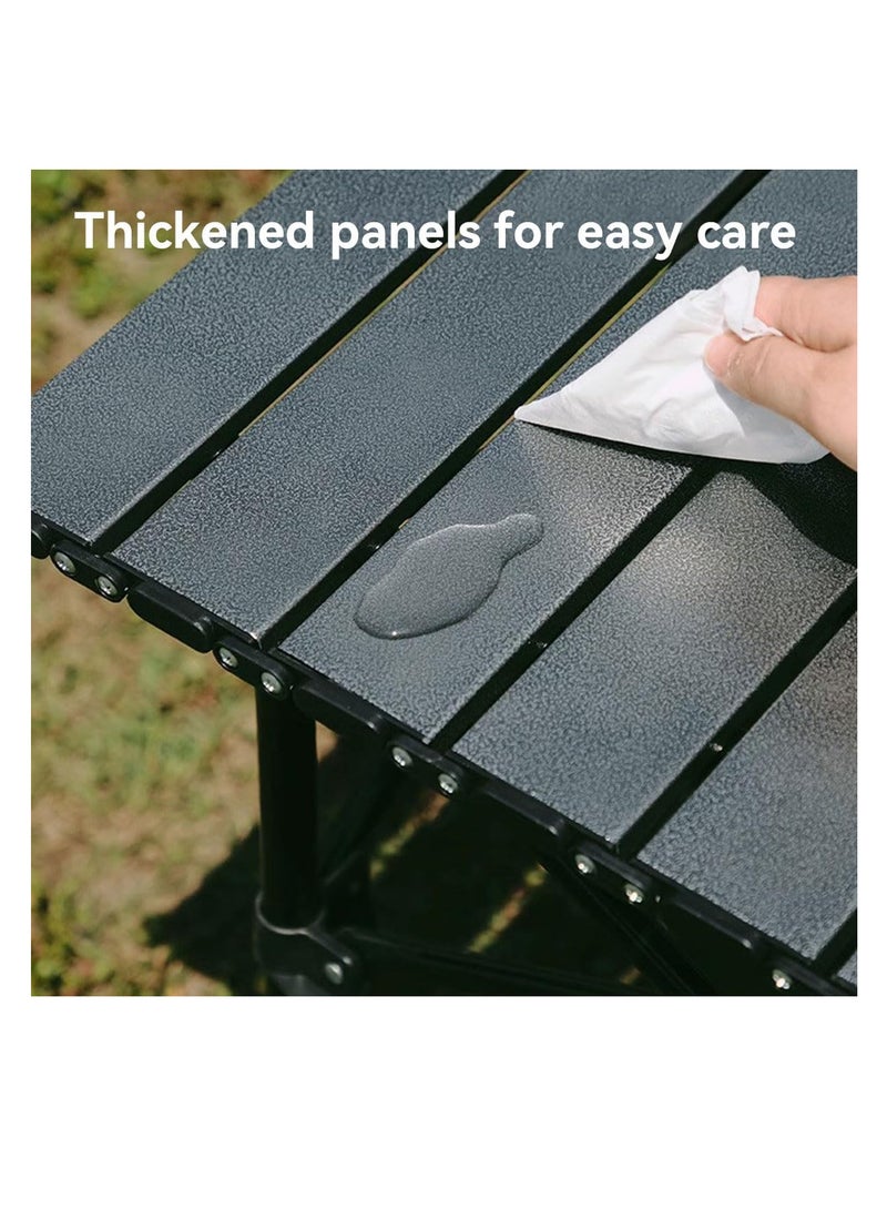 ECVV ECVV® Outdoor Camping Folding Table - Dimensions 53(L)×50(W)×50(H) cm - Lightweight with Aluminum Table Top & Carry Bag - Perfect for Picnics, Cooking, Beach, Hiking, Fishing - Image 5