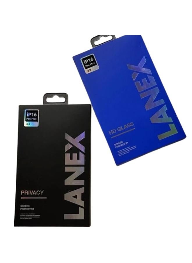 LANEX Lanx Privacy Screen Protector for iPhone 14 Pro MAX , 6.7 inch - Image 2