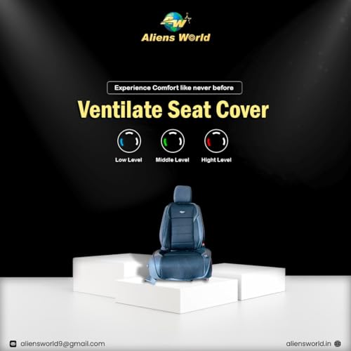 aliens world Ventilated Seat Cover Big,10 Fan Conditioned Cooler Pad 3 Speeds Car Seat Cushion Cover Car Accessory Universal for Cars, Trucks, SUVs (Beige) - Image 4