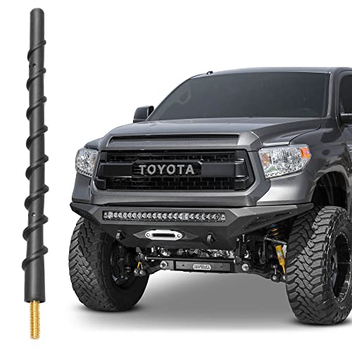 VOFONO 7 Inch Antenna Compatible with 2000-2025 Toyota Tundra Tacoma, Spiral Flexible Rubber Antenna Replacement - Image 1