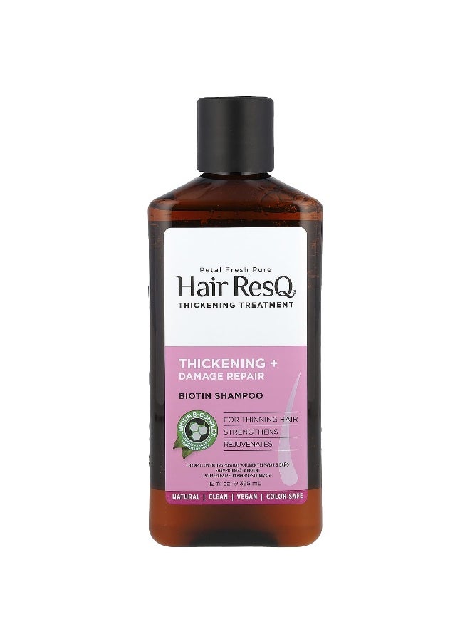 Petal fresh Petal Fresh, Hair ResQ®, Biotin Shampoo, Thickening + Damage Repair, 12 fl oz (355 ml)  - Image 1