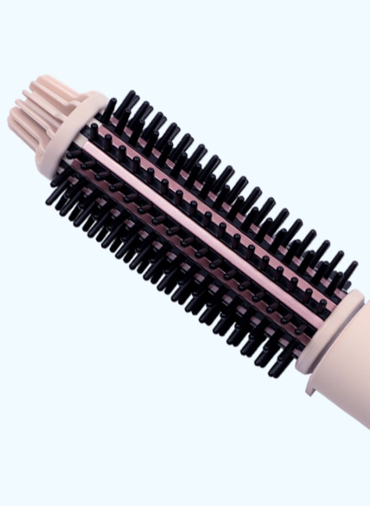wixsana Easy heat hairbrush for straightening and curling, achieving perfectly smooth hair and voluminous curls. Features multiple heat settings, 30-second quick heat-up, tourmaline ceramic ionic technology, and a silent hair dryer - Image 3