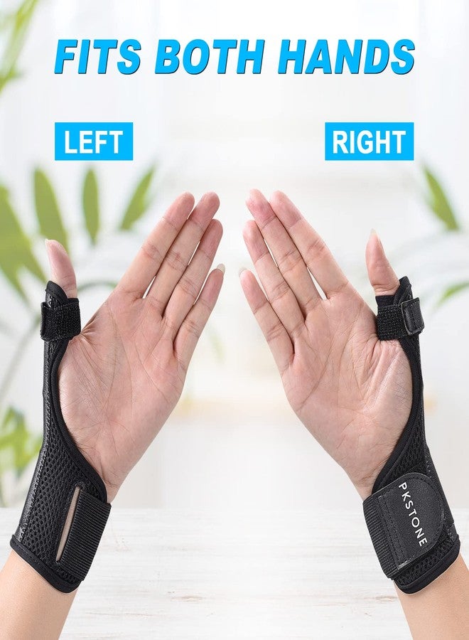 PKSTONE Thumb Splint, Thumb Support Brace, Adjustable Breathable Thumb Brace for Men Women,Thumb Stabilizer for Carpal Tunnel, Arthritis, Tendonitis, Sprains,Fit Left & Right Hand (Black, S) - Image 4