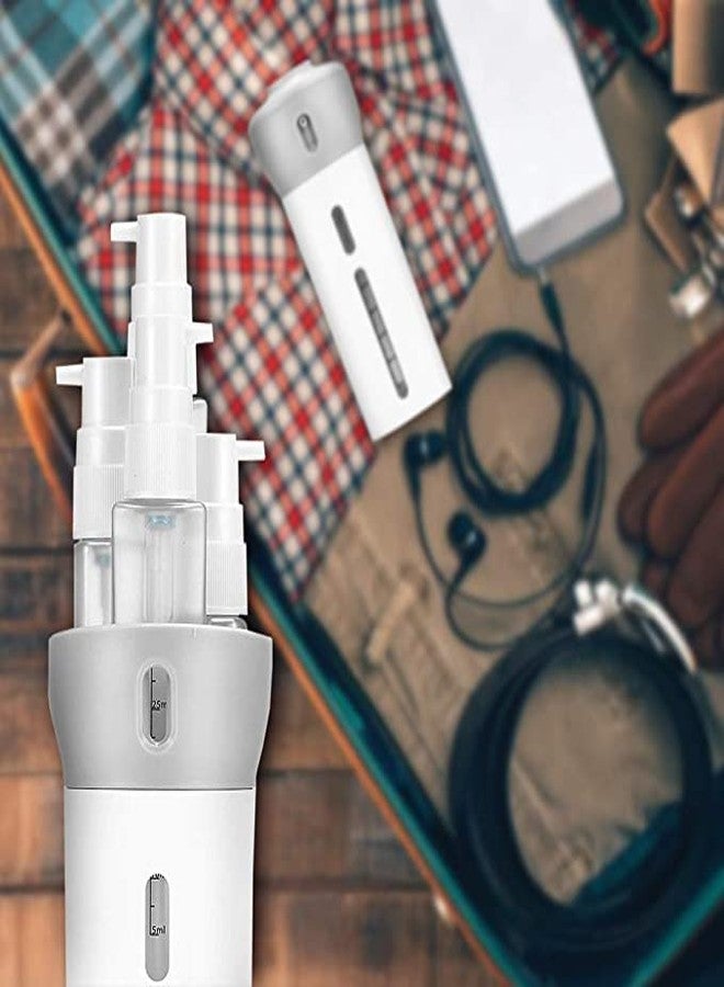 PUNZONE مجموعة زجاجات موزع السفر PUNZONE 4 في 1، عبوة للشامبو والبلسم واللوشن السائل ومعقم اليدين - متعددة الألوان (عبوة من قطعة واحدة) - Image 4