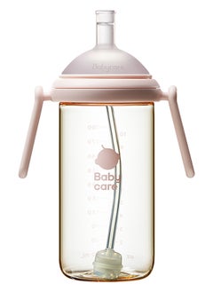 Babycare Babycare - Nopayon Pro Anti-Colic Feeding Bottle – Weir Powder Pink – 300ml for Toddlers 12M+ – BPA-Free, BPI Certified, Wide Neck, Soft Silicone Nipple, Leak-Proof, Ergonomic Grip, Easy to Clean, Toddler Milk Bottle, Heat-Resistant, Safe Feeding, Pediatrician Recommended, Durable Design  - Image 1