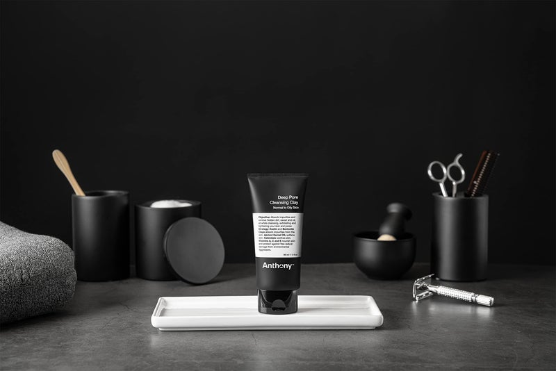 Anthony Deep Pore Cleansing Clay, 3 Fl Oz, Contains Kaolin and Bentonite Clays, Apricot Oil, Calendula, Vitamins A, C, and E, Removes Dirt, Sweat, and Oil While Deep Cleansing and Exfoliating Skin - Image 2