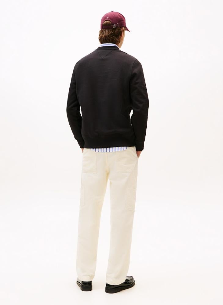 تومي هيلفيغر سويت شيرت بياقة دائرية بشعار القوس من تيري - Image 2