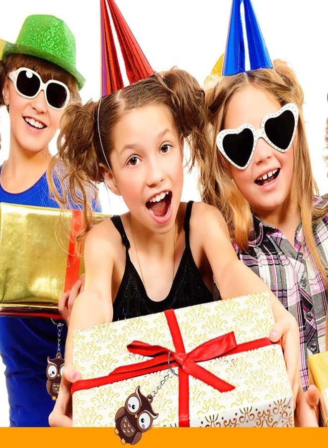 iMagitek 24 Pack Owl Keychains Keyrings Party Favors for Owl Party Supplies, Woodland Party Favors, Birthday Party Gifts, Baby Shower Return Gifts - Image 5