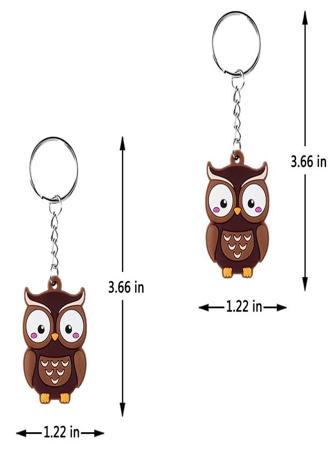 iMagitek 24 Pack Owl Keychains Keyrings Party Favors for Owl Party Supplies, Woodland Party Favors, Birthday Party Gifts, Baby Shower Return Gifts - Image 4