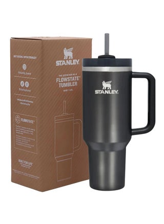 Quencher H2.0 FlowState Vacuum Insulated Tumbler 40oz Black Stainless Steel Travel Mug with Leakproof Lid & Reusable Straw, Double-Walled Design, Keeps Drinks Hot for 7 Hours & Cold for 24 Hours, Durable & Portable for On-the-Go Hydration - pzsku/Z83AE9E656835E02CD9C4Z/45/1746706184/9a6b8f55-9891-4eef-b817-ade46331adb8