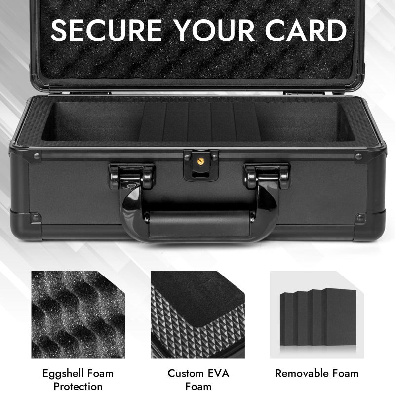 ULTRGEE Top Loader Storage Box, Graded Card Storage Boxes, Trading Card Organizer Cases, PSA Card Case Slab Case Holder for Sports Cards, Holds 125+ Top Loaders - Image 4