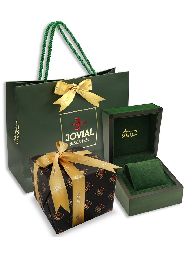 JOVIAL 1530 GTMA03 E Men's Fashion Stainless Steel Watch, Automatic, 41mm, Black - Image 2