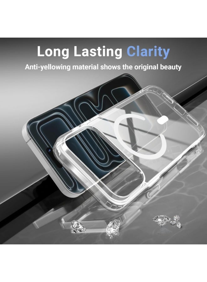 ChicVibe Clear Case for iPhone 17 Pro Max Cover Clear[Compatible with MagSafe] Heavy Duty Drop Protection Full Body Rugged Shockproof/Dust Proof 3-Layer Military Protective Tough Durable Phone Cover 6.9" - Image 3