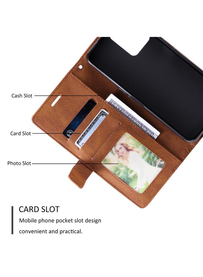 S-TOP Case For Realme C35 Skin Feel Splicing Leather Phone Case - Image 5