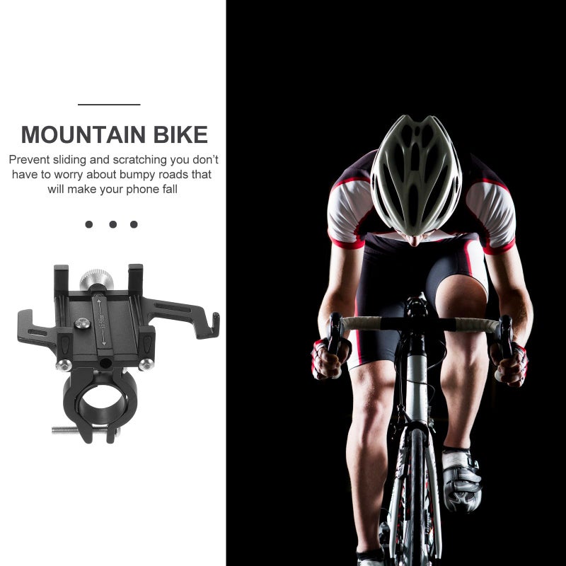 Universal Adjustable Aluminum Alloy Bike Phone Holder Mount For Cycling Smartphones - Image 5