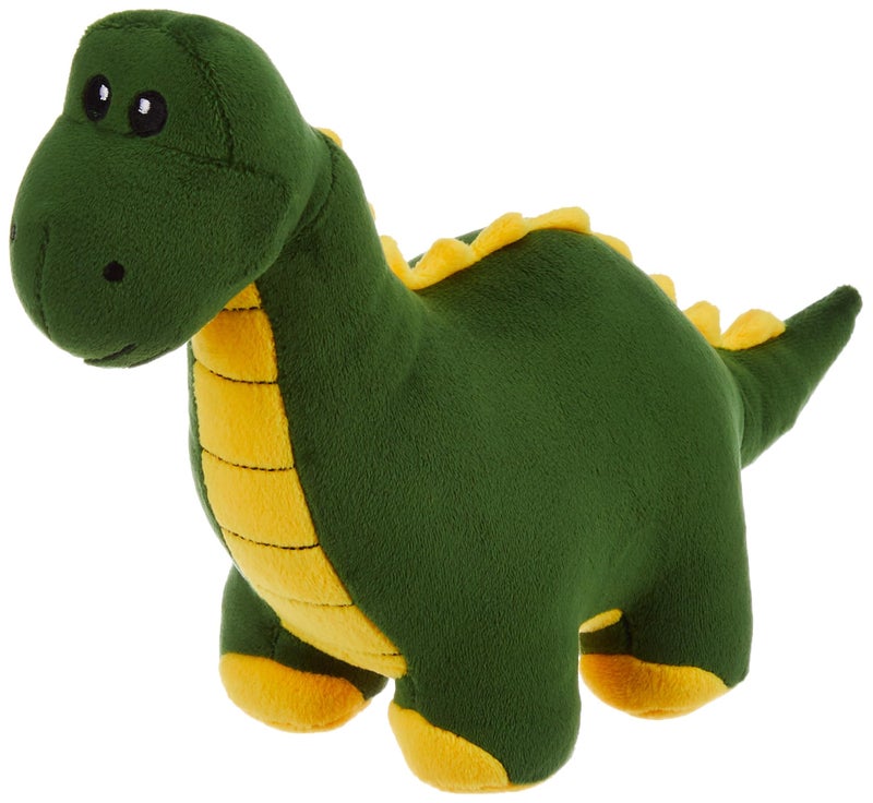 Softdreams Plush Toy for Kids – Cute Cuddly Stuffed Animal, Room Décor - Green & Yellow Dinosaur 34cm - Image 3