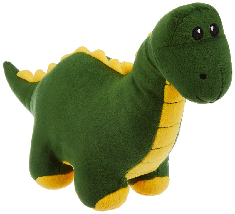 Softdreams Plush Toy for Kids – Cute Cuddly Stuffed Animal, Room Décor - Green & Yellow Dinosaur 34cm - Image 4