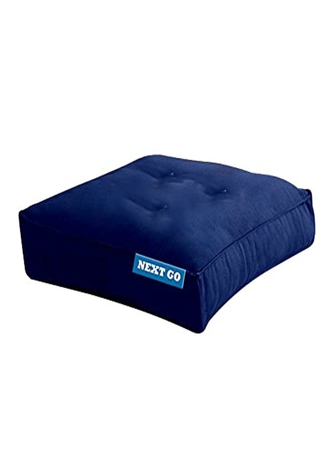NEXTGO coca industries Silicone with Hi Flipper Light Weight Only 300 GM Comfort Full Chair Cushion for Car Ghar, Office, Garden Chair, Sofa (Blue, 18 x 18) - Image 1
