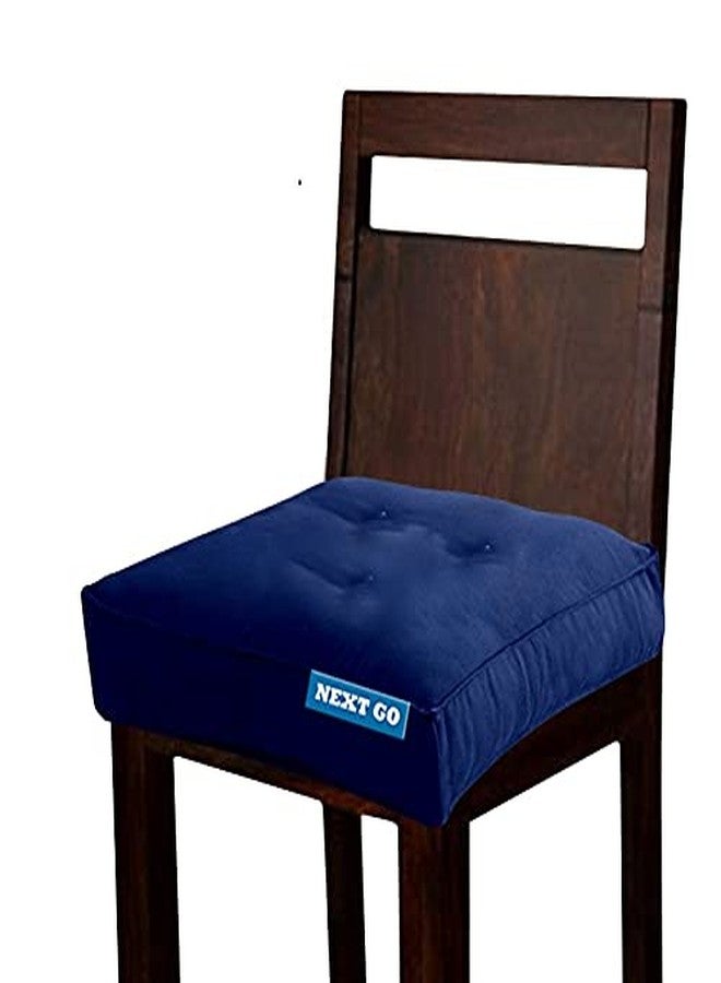 NEXTGO coca industries Silicone with Hi Flipper Light Weight Only 300 GM Comfort Full Chair Cushion for Car Ghar, Office, Garden Chair, Sofa (Blue, 18 x 18) - Image 4