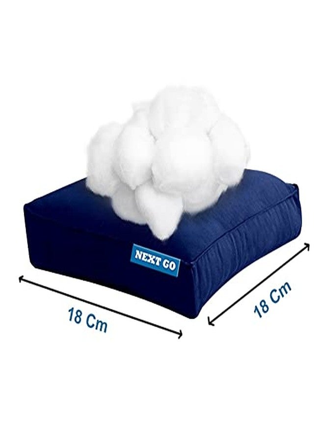 NEXTGO coca industries Silicone with Hi Flipper Light Weight Only 300 GM Comfort Full Chair Cushion for Car Ghar, Office, Garden Chair, Sofa (Blue, 18 x 18) - Image 2