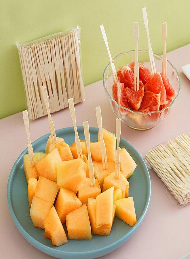 Medigo Fancy Flower Top Wooden Toothpicks Stick (25 Pcs) - Image 2