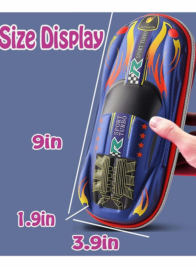 KASTWAVE - Pencil Case Storage Box Car Supercar Cartoon PU Leather Pencil Case Stationery Shockproof 3D EVA Large Capacity Suitable for Students and Teenagers - Image 1