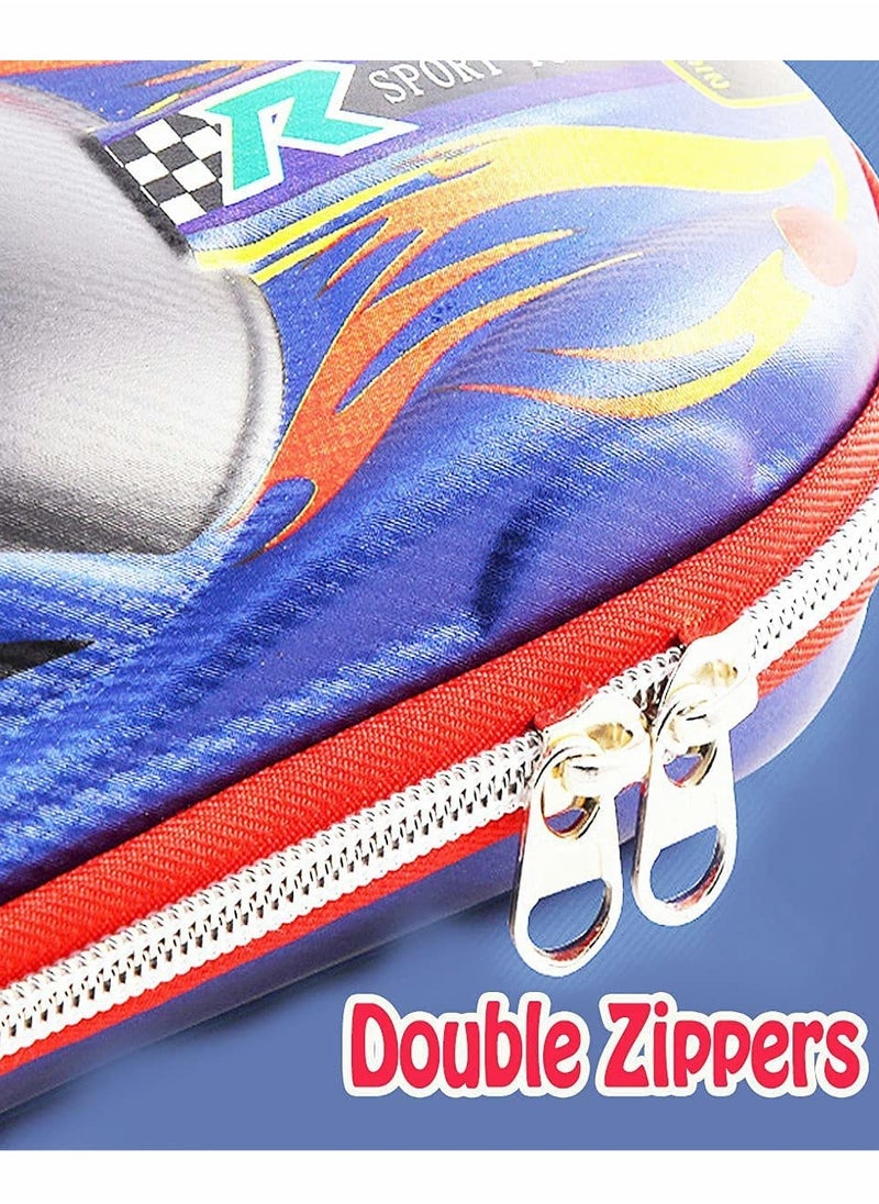 KASTWAVE - Pencil Case Storage Box Car Supercar Cartoon PU Leather Pencil Case Stationery Shockproof 3D EVA Large Capacity Suitable for Students and Teenagers - Image 1