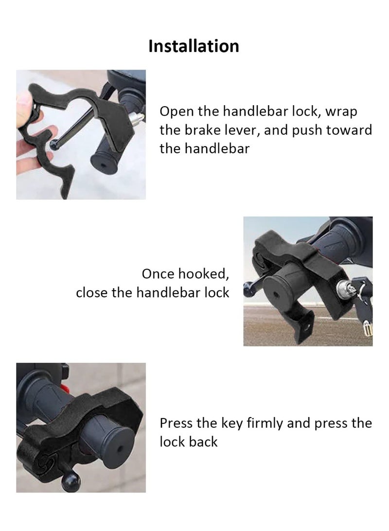 KISSUN Motorcycle Throttle Lock, Universal Heavy Duty Motorcycle Grip Handlebar Lock Fit for Motorbike Sports Bikes Scooter Mopeds ATVs Black - Image 4