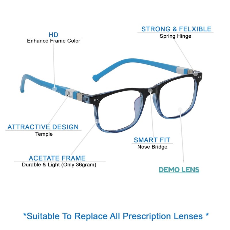 Vast Junior For Kids Age 6-10 yrs Eyeglasses For Eye Protection | Round - Image 4