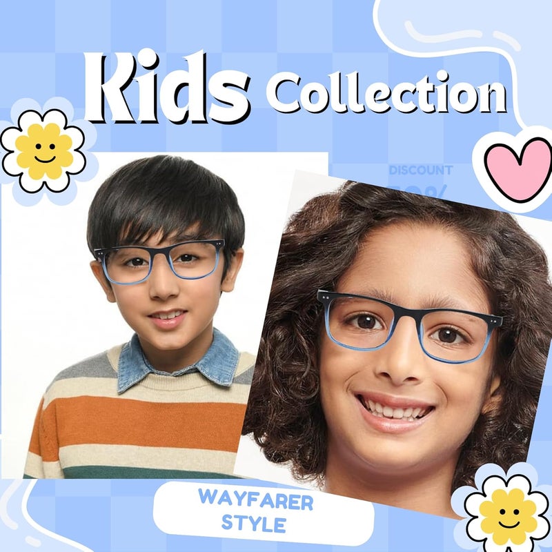 Vast Junior For Kids Age 6-10 yrs Eyeglasses For Eye Protection | Round - Image 2