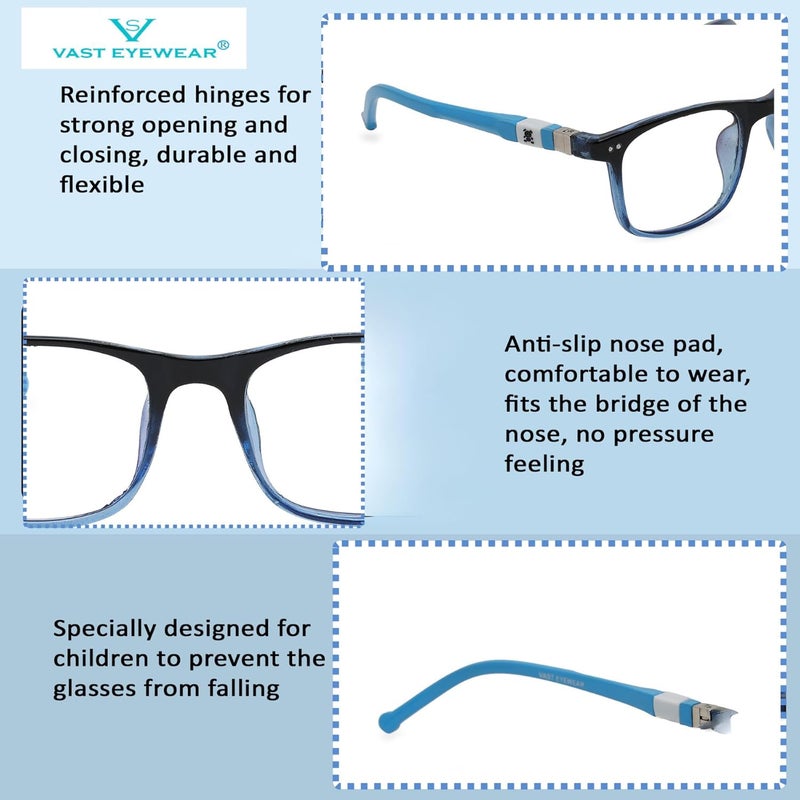 Vast Junior For Kids Age 6-10 yrs Eyeglasses For Eye Protection | Round - Image 5