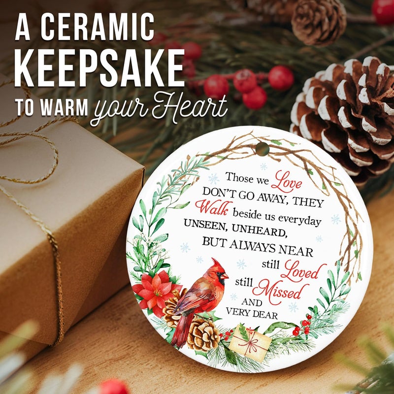 ZAGKOO Cardinal Christmas Ornament - Memorial Christmas Ornament - Sympathy Gifts  Bereavement Gifts for Loss of Loved One - Remembrance Christmas Ornament - Red Cardinal Decoration for Christmas Tree - Image 3
