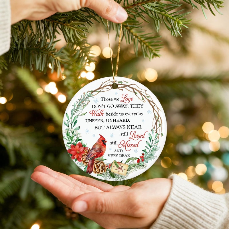 ZAGKOO Cardinal Christmas Ornament - Memorial Christmas Ornament - Sympathy Gifts  Bereavement Gifts for Loss of Loved One - Remembrance Christmas Ornament - Red Cardinal Decoration for Christmas Tree - Image 4