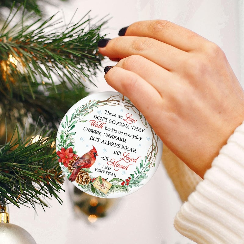 ZAGKOO Cardinal Christmas Ornament - Memorial Christmas Ornament - Sympathy Gifts  Bereavement Gifts for Loss of Loved One - Remembrance Christmas Ornament - Red Cardinal Decoration for Christmas Tree - Image 5