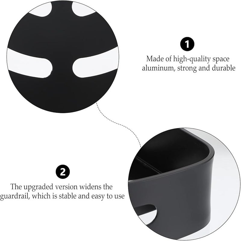 Wall Mounted Triangle Rack With Hooks 29 5X22X5CM Aluminum For Kitchen Bathroom Storage - Image 5